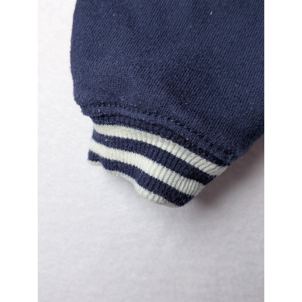 Gymboree Baby Boy Navy Blue Fleece Jogger Pants Striped Cuffs 3-6 Months - Picture 8 of 8
